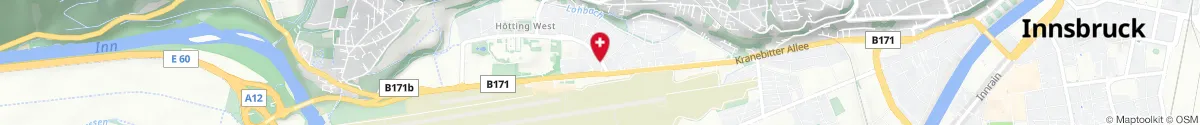 Kartendarstellung des Standorts für Lohbach-Apotheke in 6020 Innsbruck